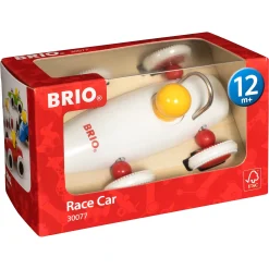 BRIO hvid racerbil - BRIO-klassiker i træ - 30077