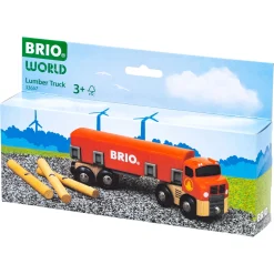 BRIO Lastbil med tømmer - BRIO-tog sæt- 33657