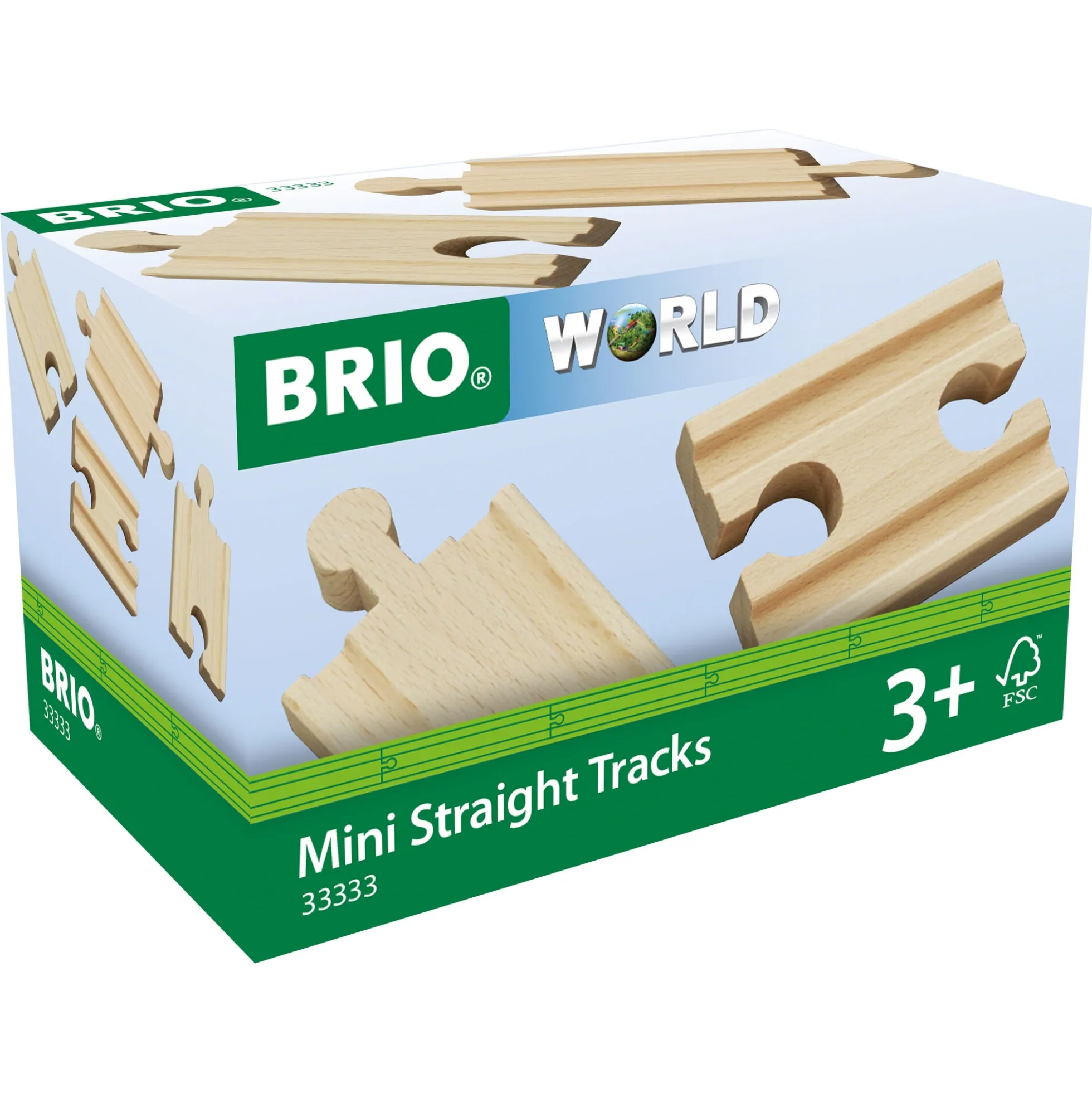 BRIO Lige skinner, mini - BRIO-togbane sæt- 33333
