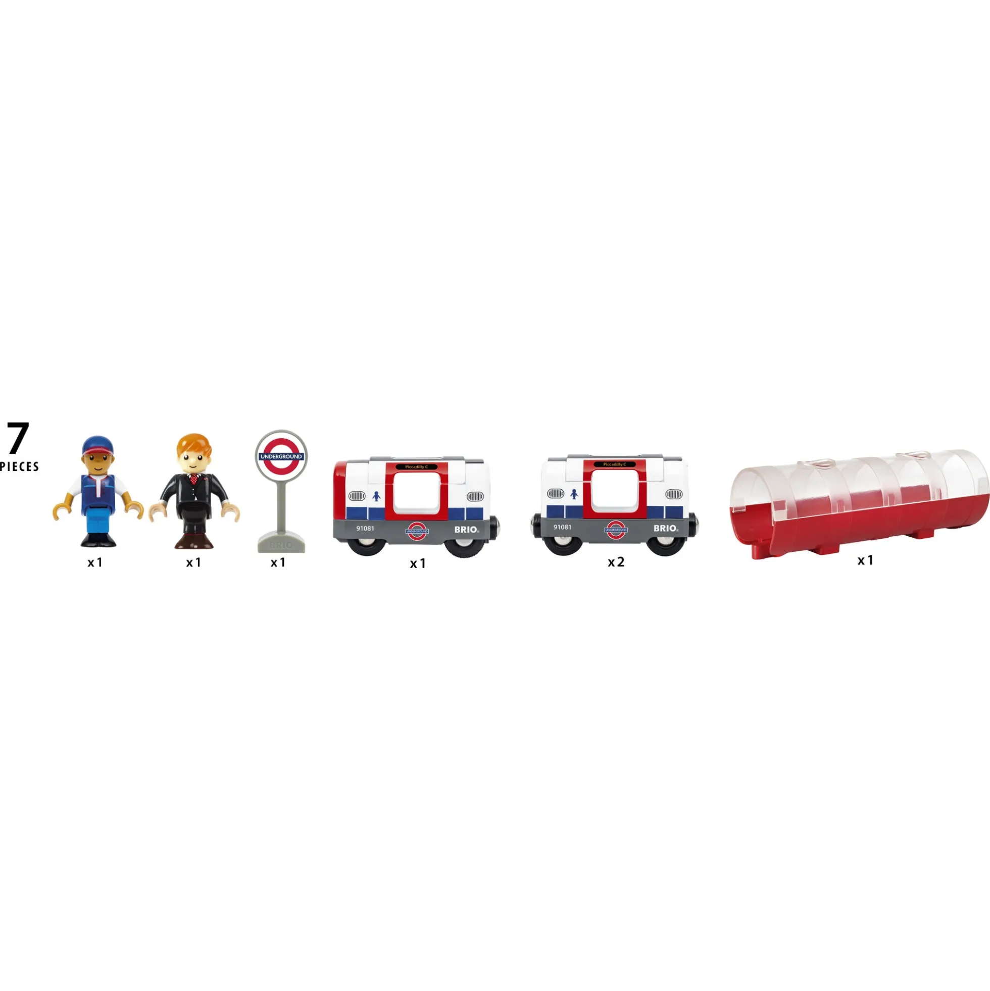 BRIO London Undergrundstog - BRIO-tog sæt- 36085