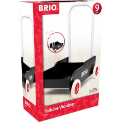 BRIO Lære-gå-vogn - Sort - BRIO-klassiker i træ - 31351