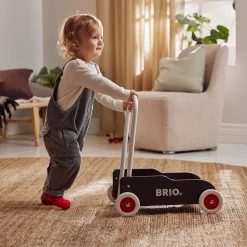 BRIO Lære-gå-vogn - Sort - BRIO-klassiker i træ - 31351