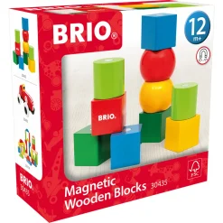 BRIO Magnetiske træklodser - BRIO-klassiker i træ - 30435