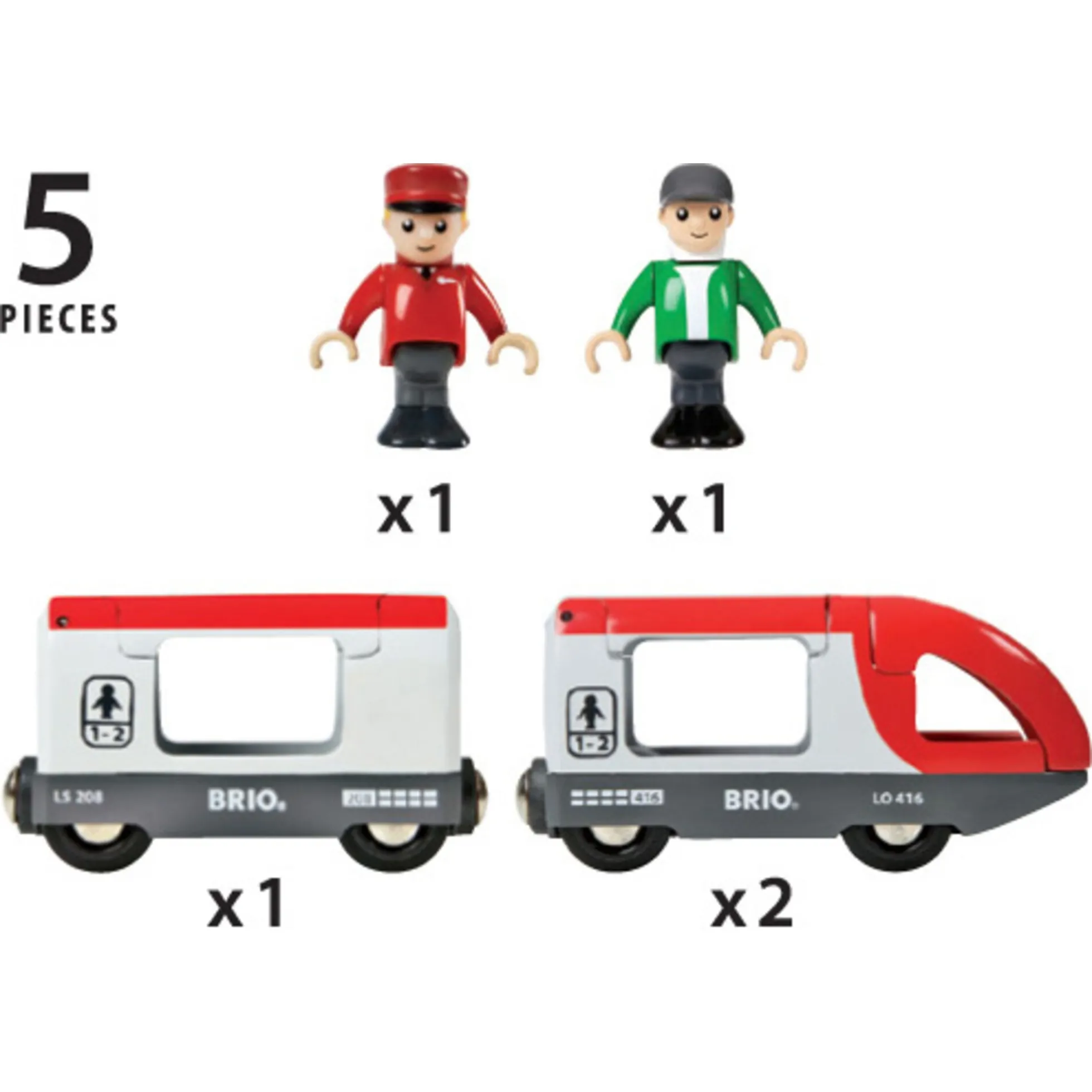 BRIO Passagertog - BRIO-tog sæt - 33505