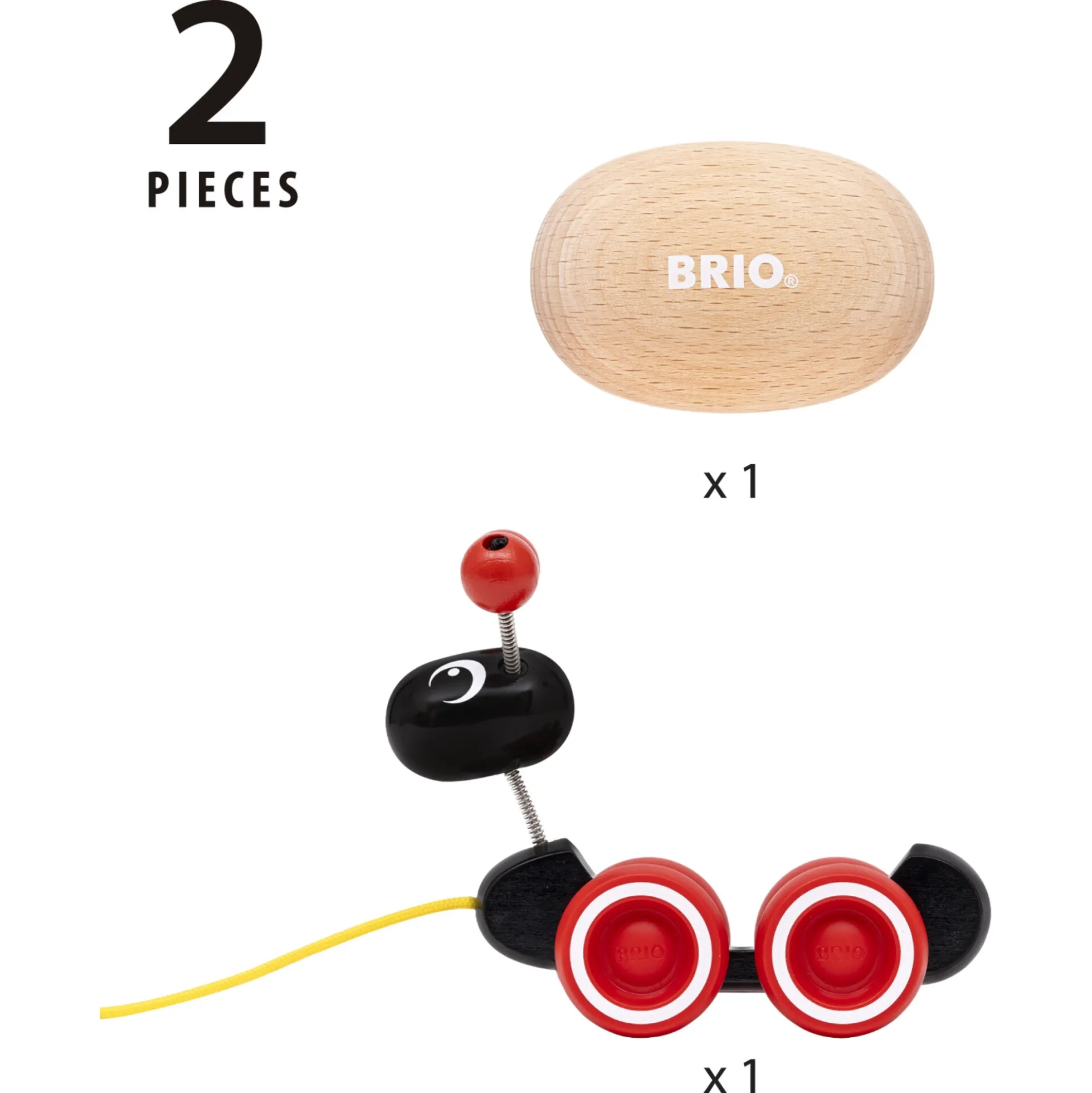 BRIO Pull Along Myre - BRIO-klassiker i træ - 30348