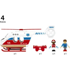 BRIO Redningshelikopter - BRIO-tog sæt- 36022