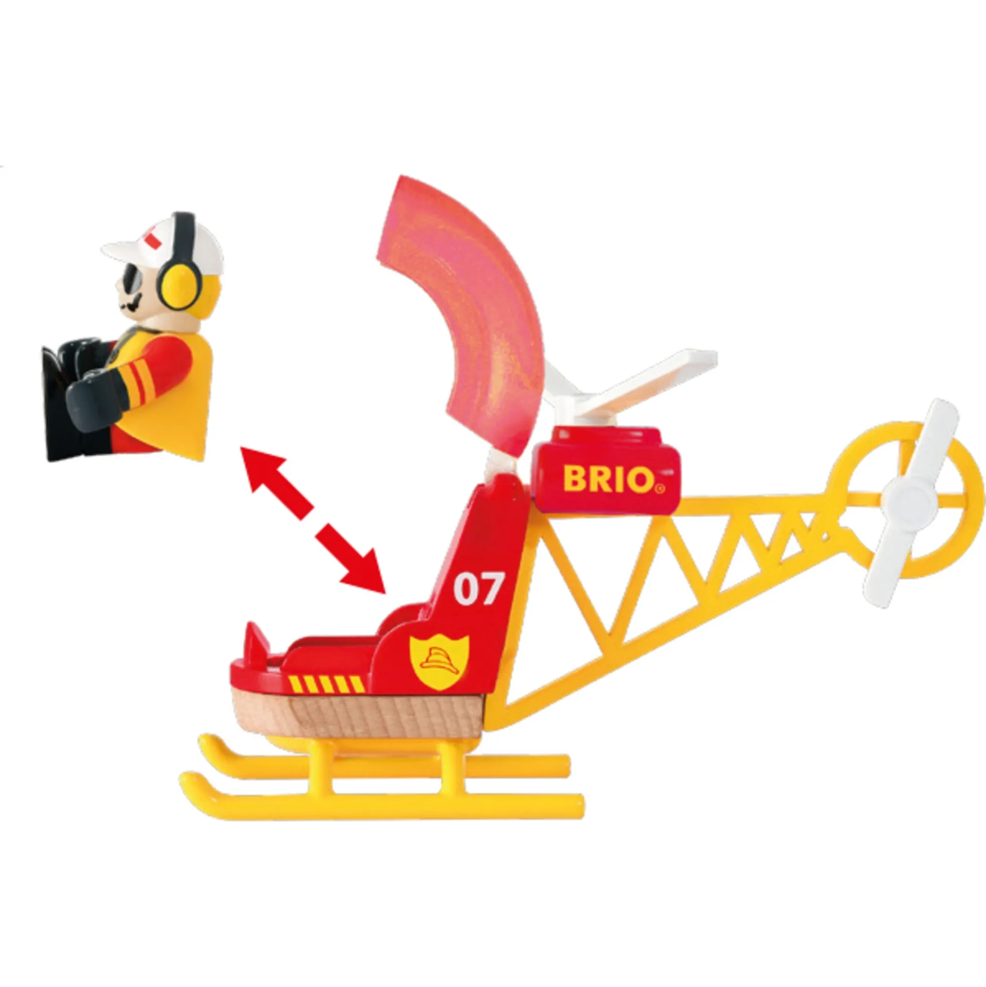 BRIO Redningshelikopter - BRIO-tog sæt- 33797