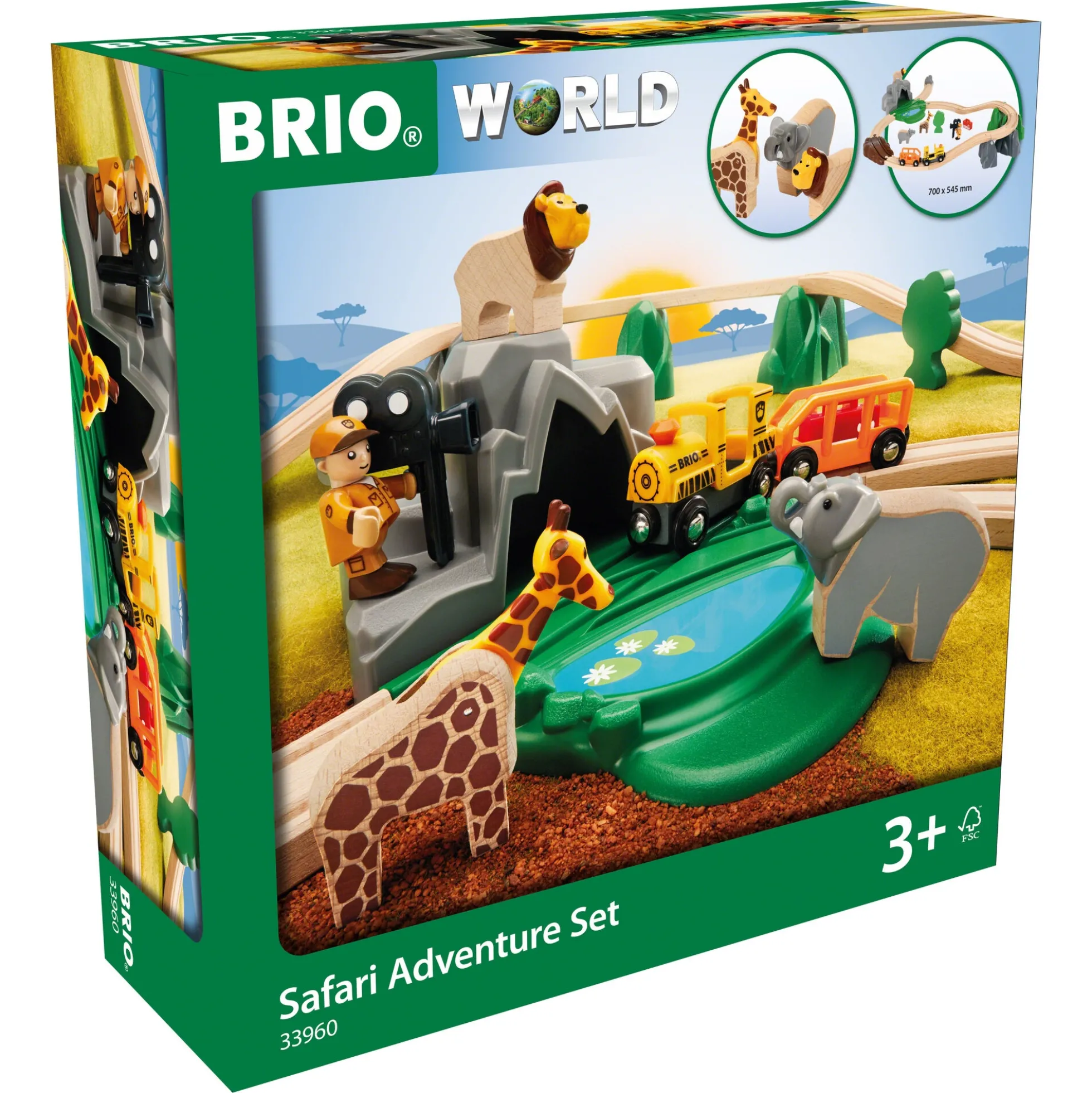 BRIO Safarieventyrsæt - BRIO-togbane - 33960