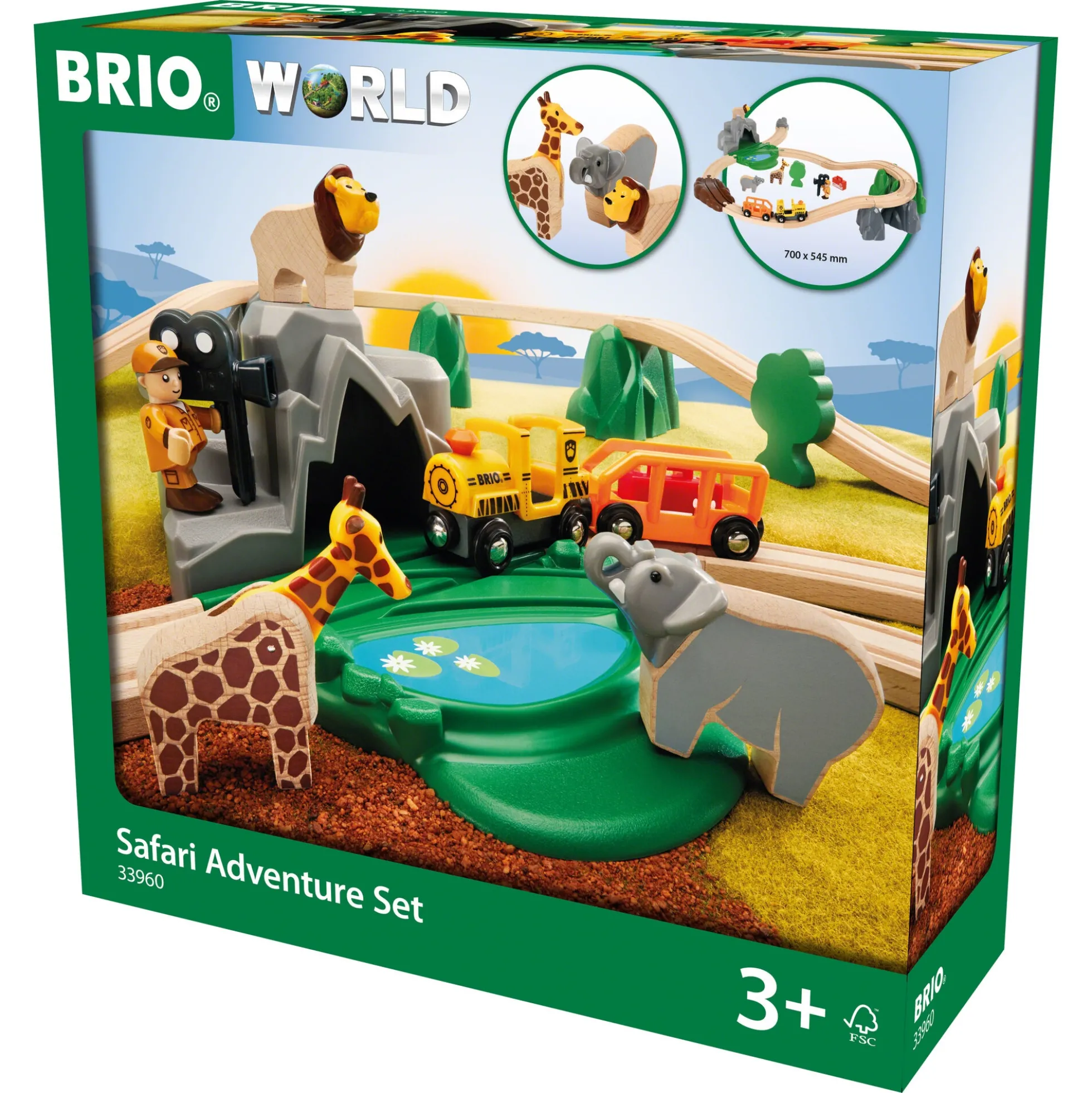 BRIO Safarieventyrsæt - BRIO-togbane - 33960