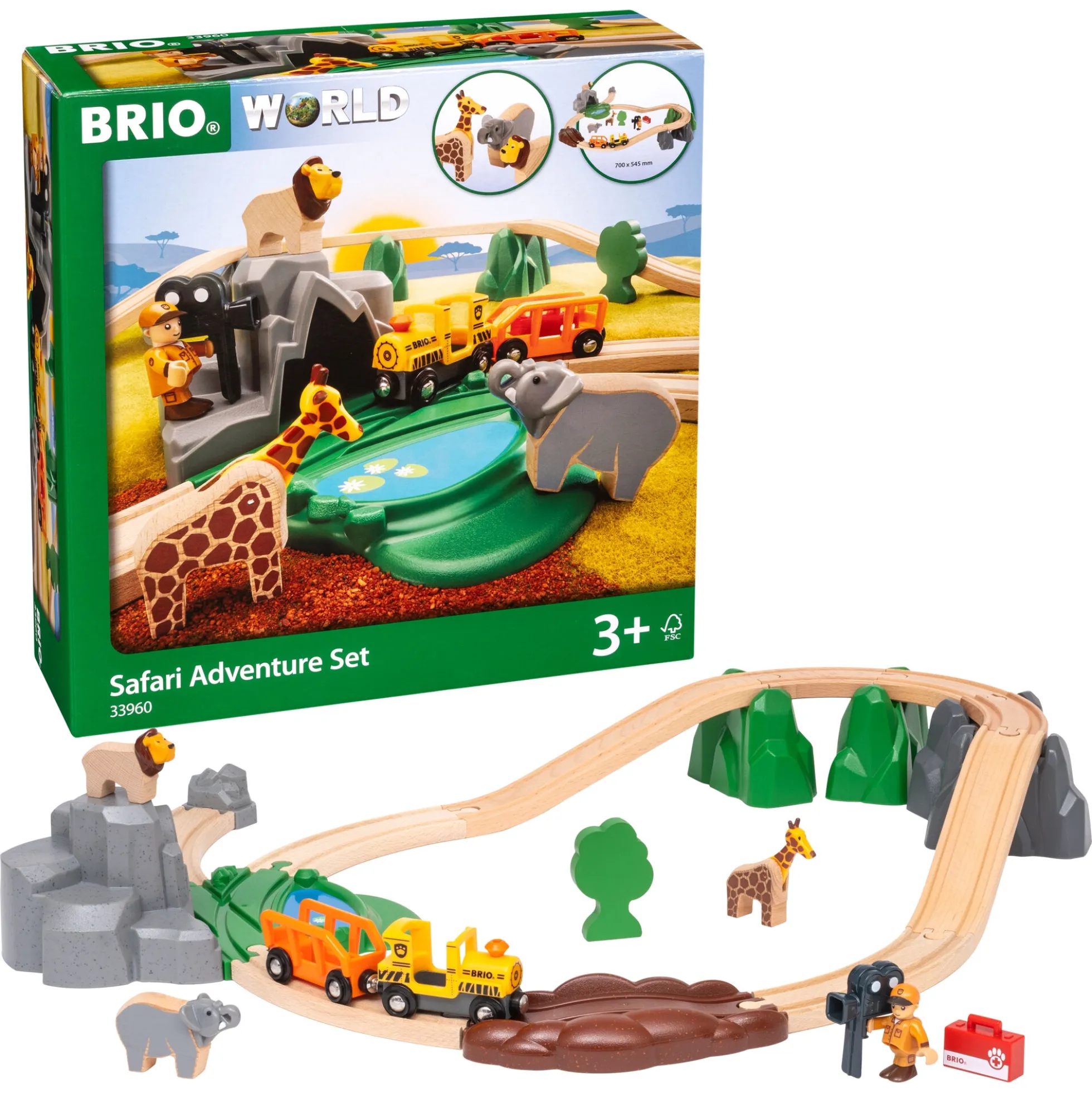 BRIO Safarieventyrsæt - BRIO-togbane - 33960