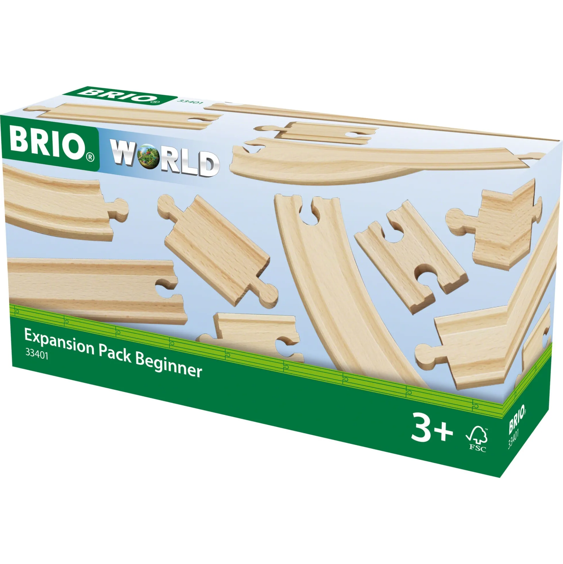 BRIO Skinnesæt, 11 dele - BRIO-togbane sæt- 33401