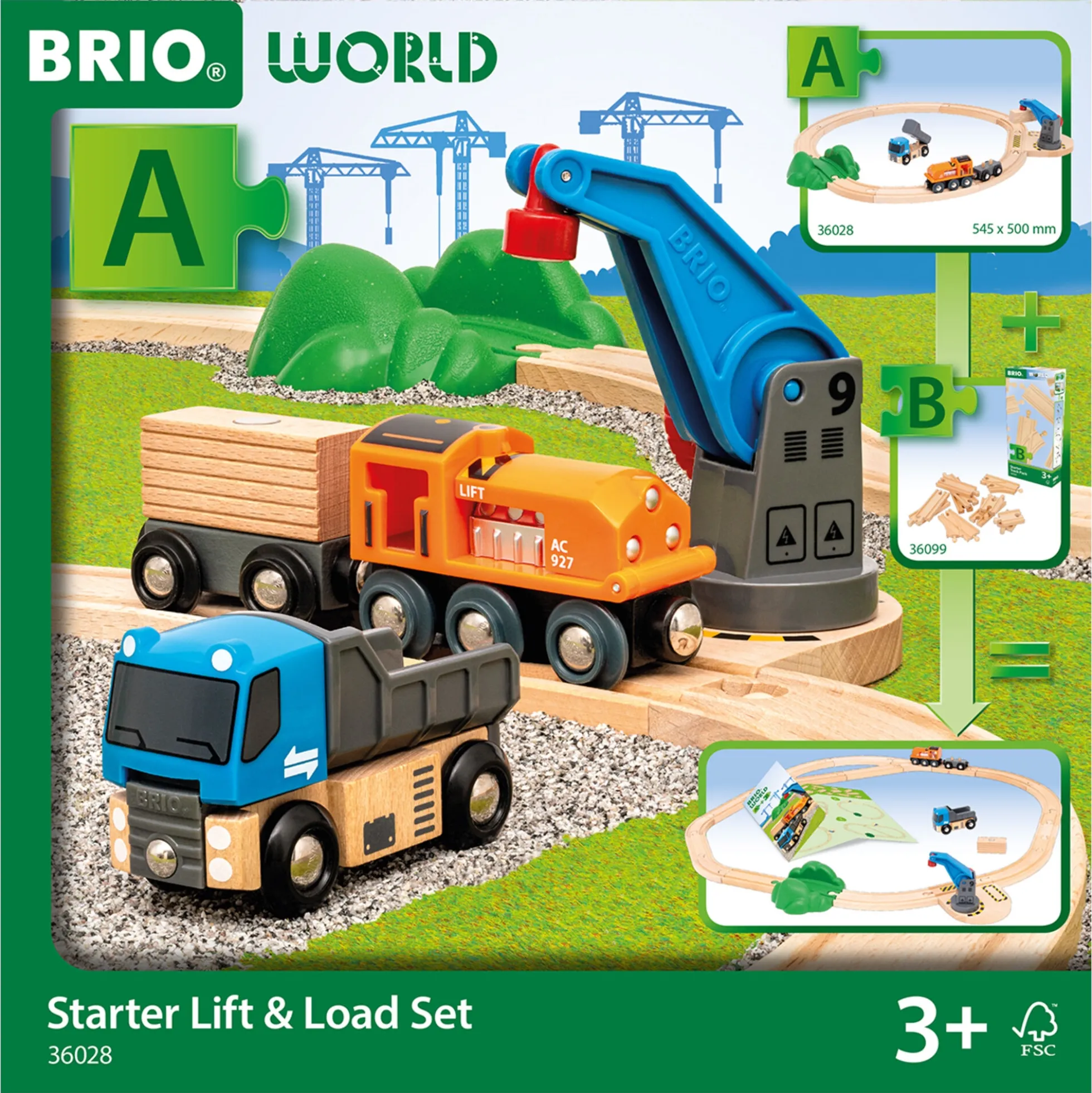 BRIO Startsæt løft & læs - BRIO-togbane sæt - 36028