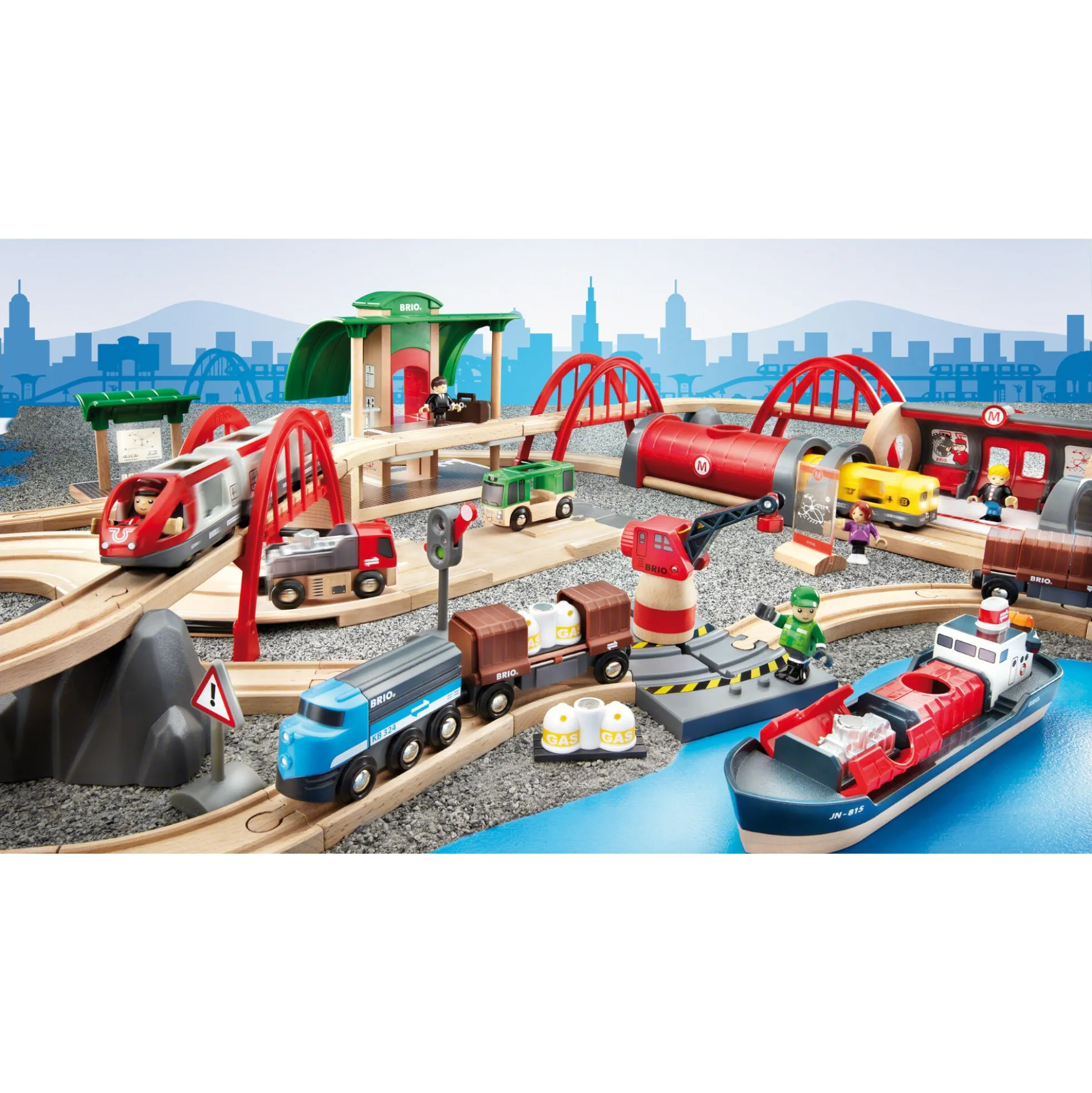 BRIO Togbane - Deluxe sæt - BRIO-togbane sæt- 33052