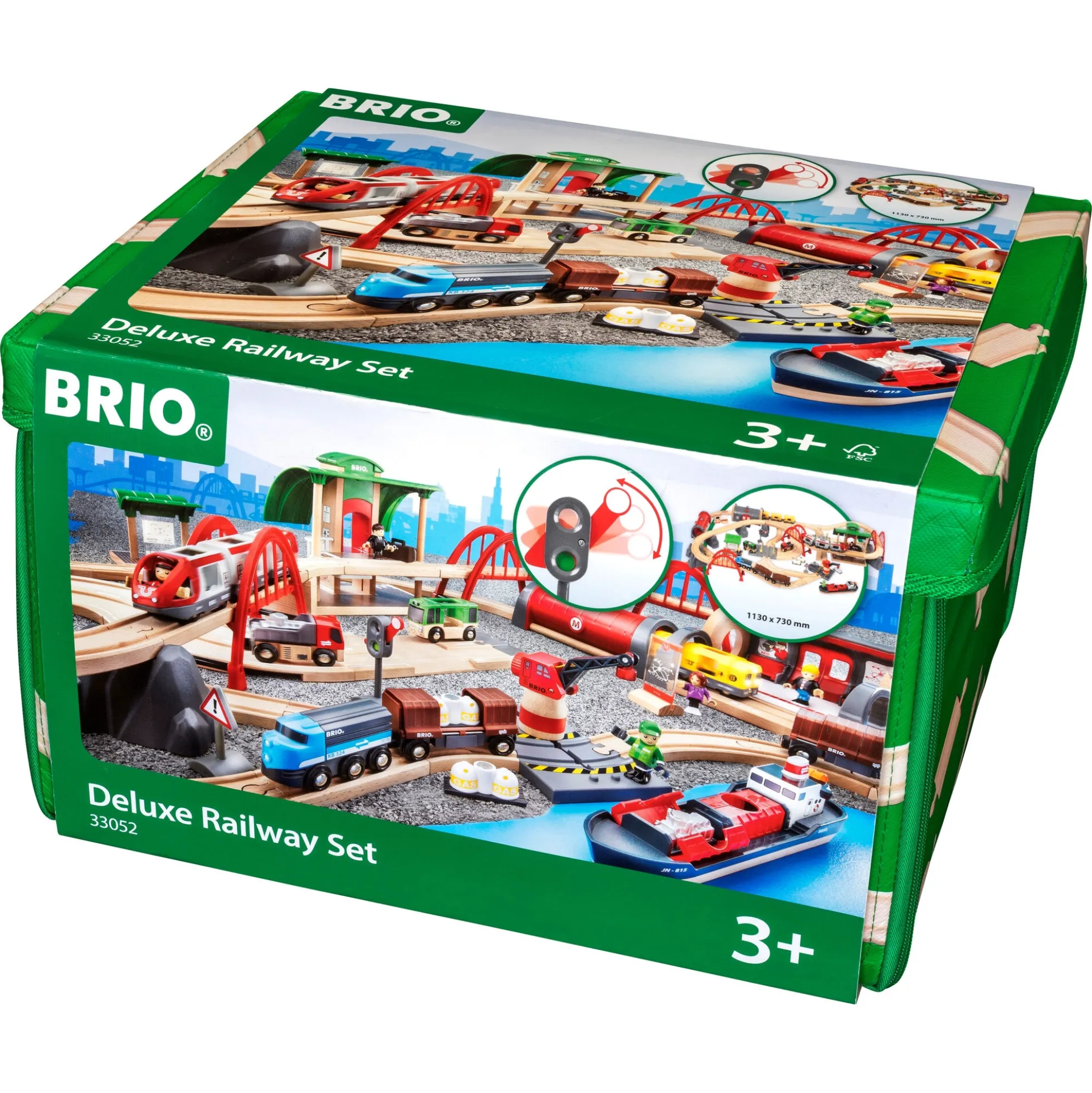 BRIO Togbane - Deluxe sæt - BRIO-togbane sæt- 33052