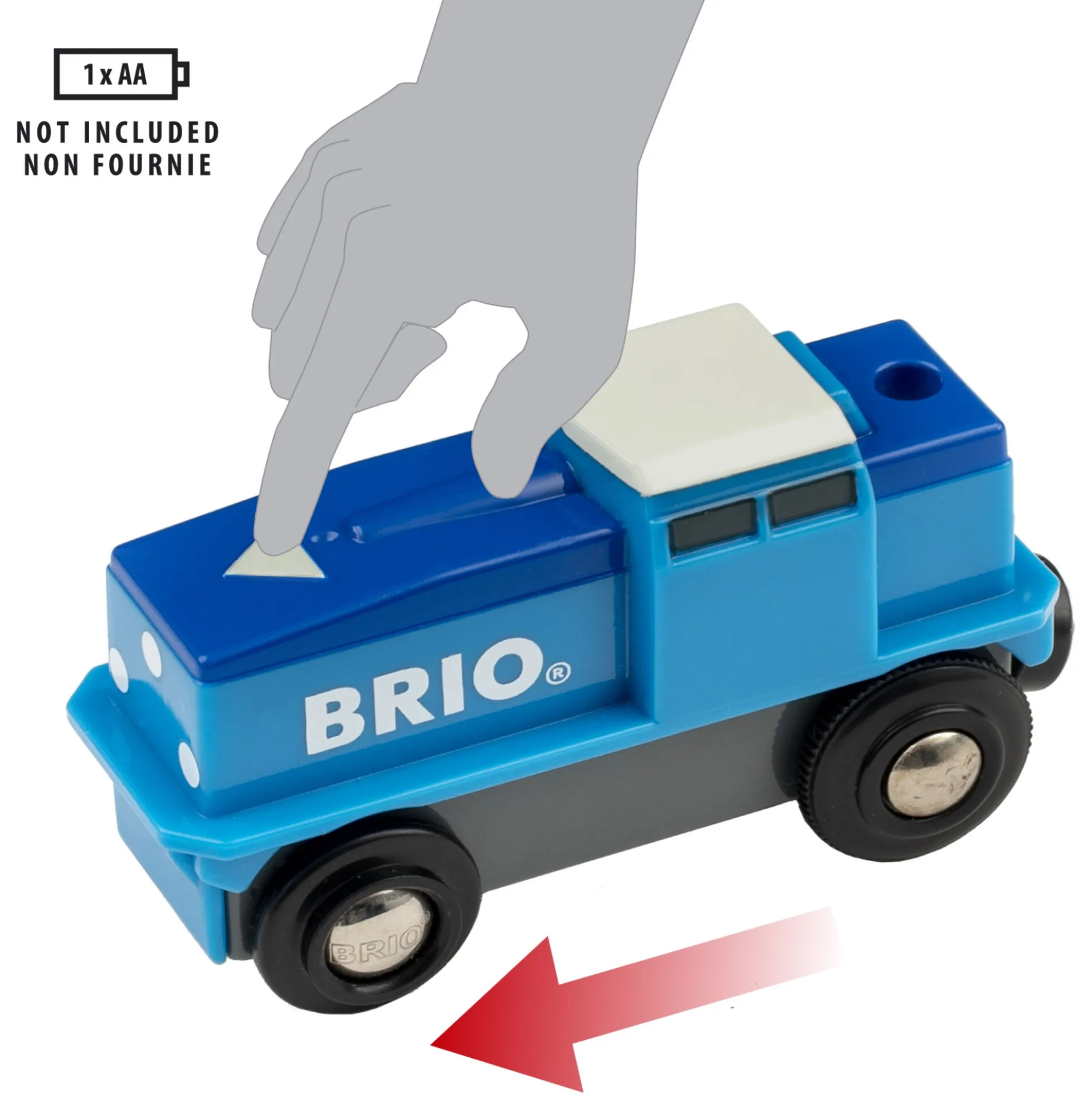 BRIO Tog - Batteridrevet godstog - BRIO-tog sæt- 33130