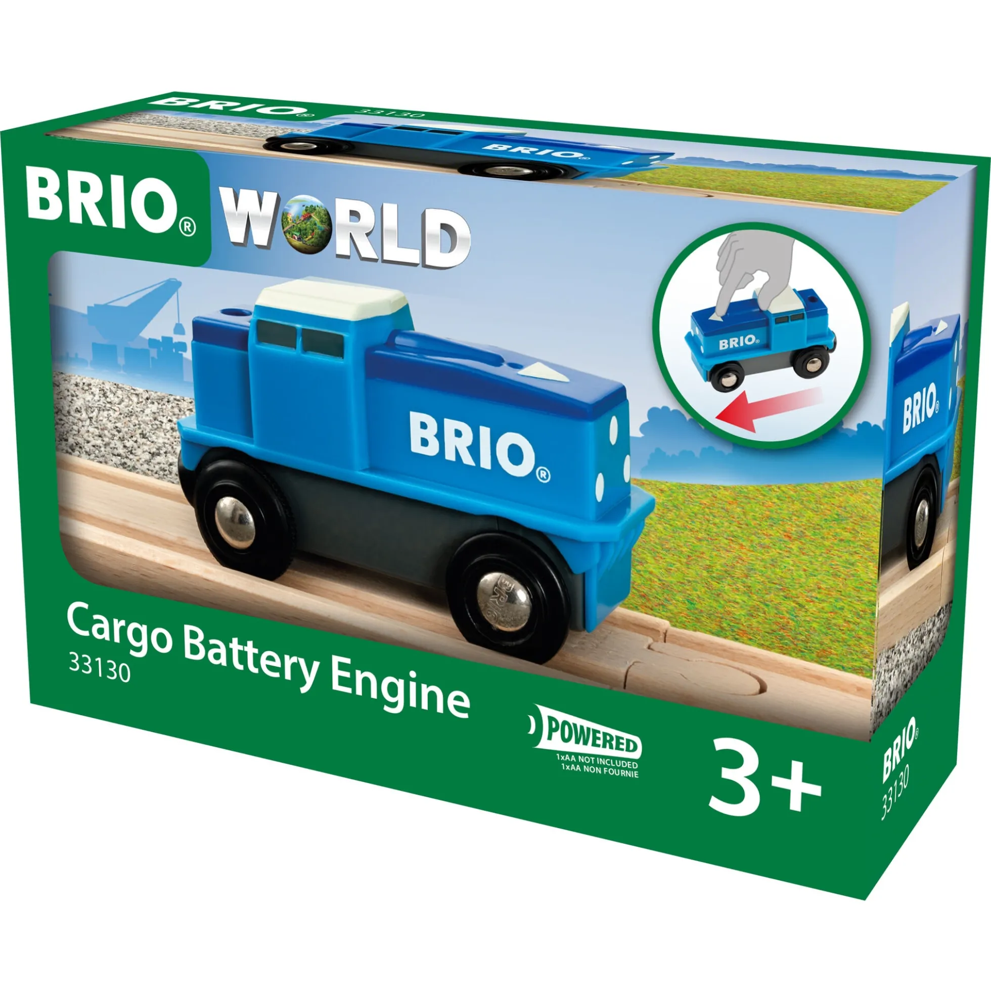 BRIO Tog - Batteridrevet godstog - BRIO-tog sæt- 33130