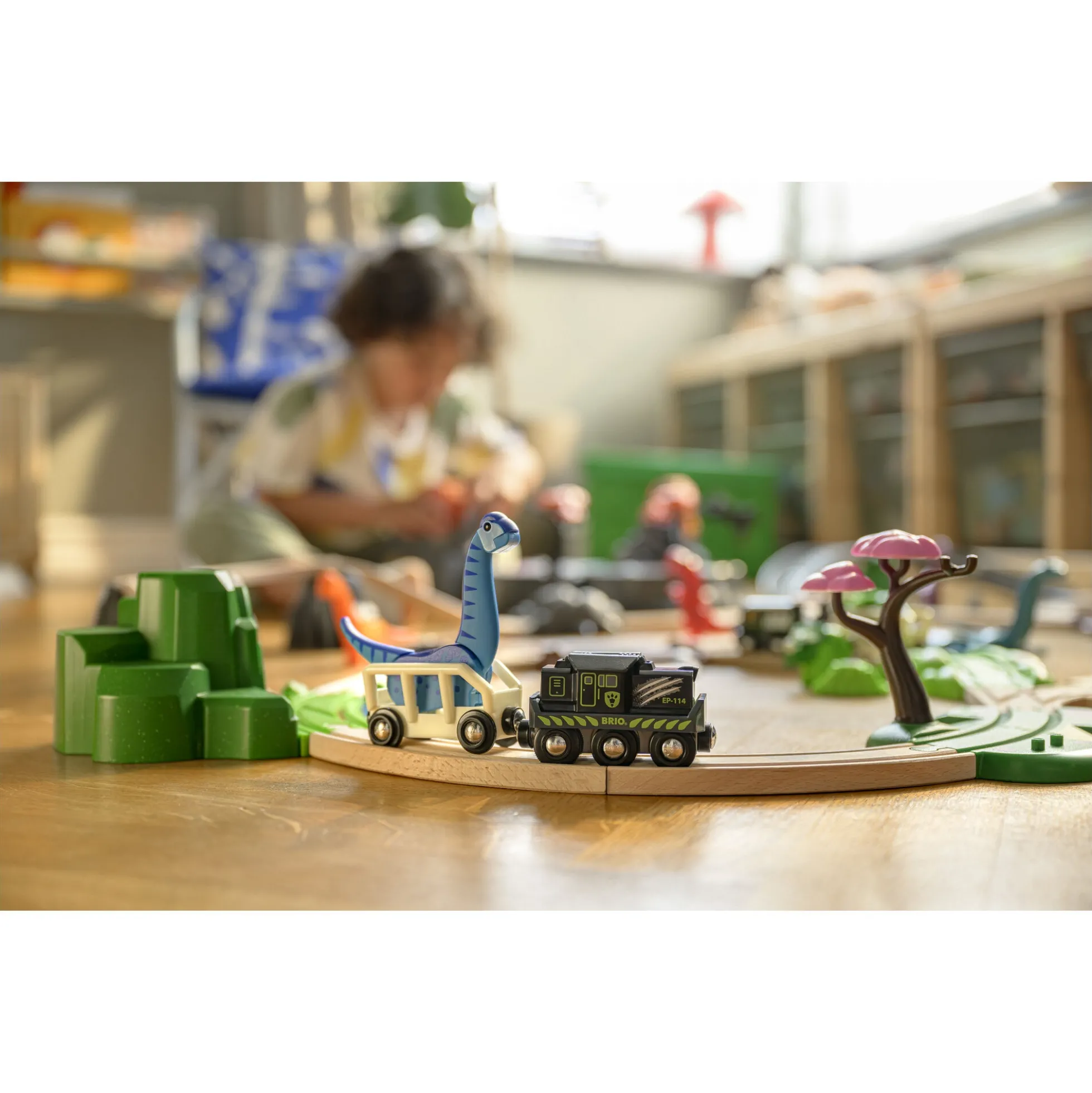 BRIO Tog - Batteridrevet tog med dinosaur - BRIO-tog - 36096