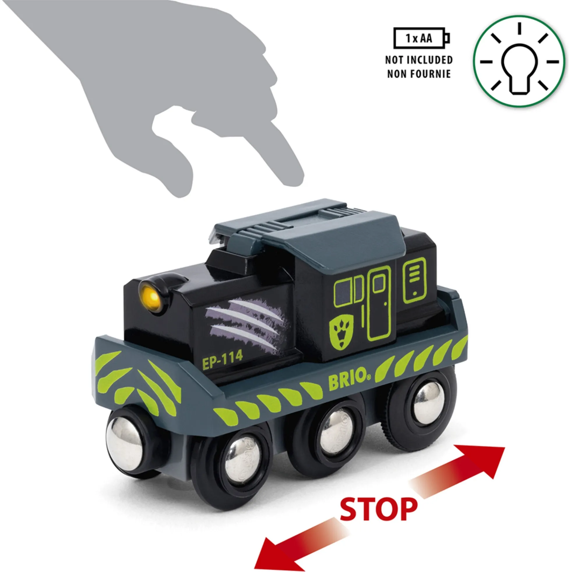 BRIO Tog - Batteridrevet tog med dinosaur - BRIO-tog - 36096