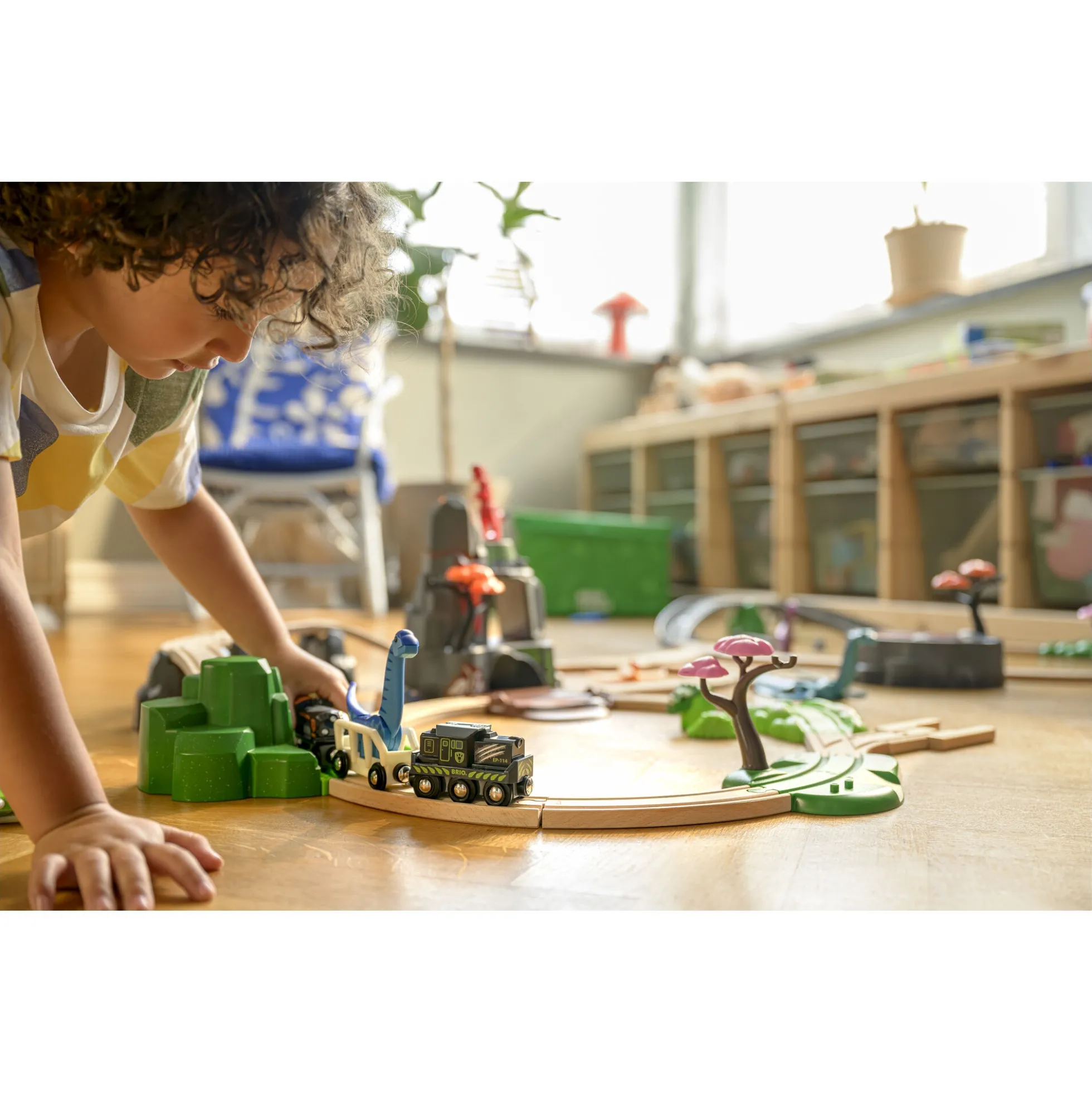 BRIO Tog - Batteridrevet tog med dinosaur - BRIO-tog - 36096
