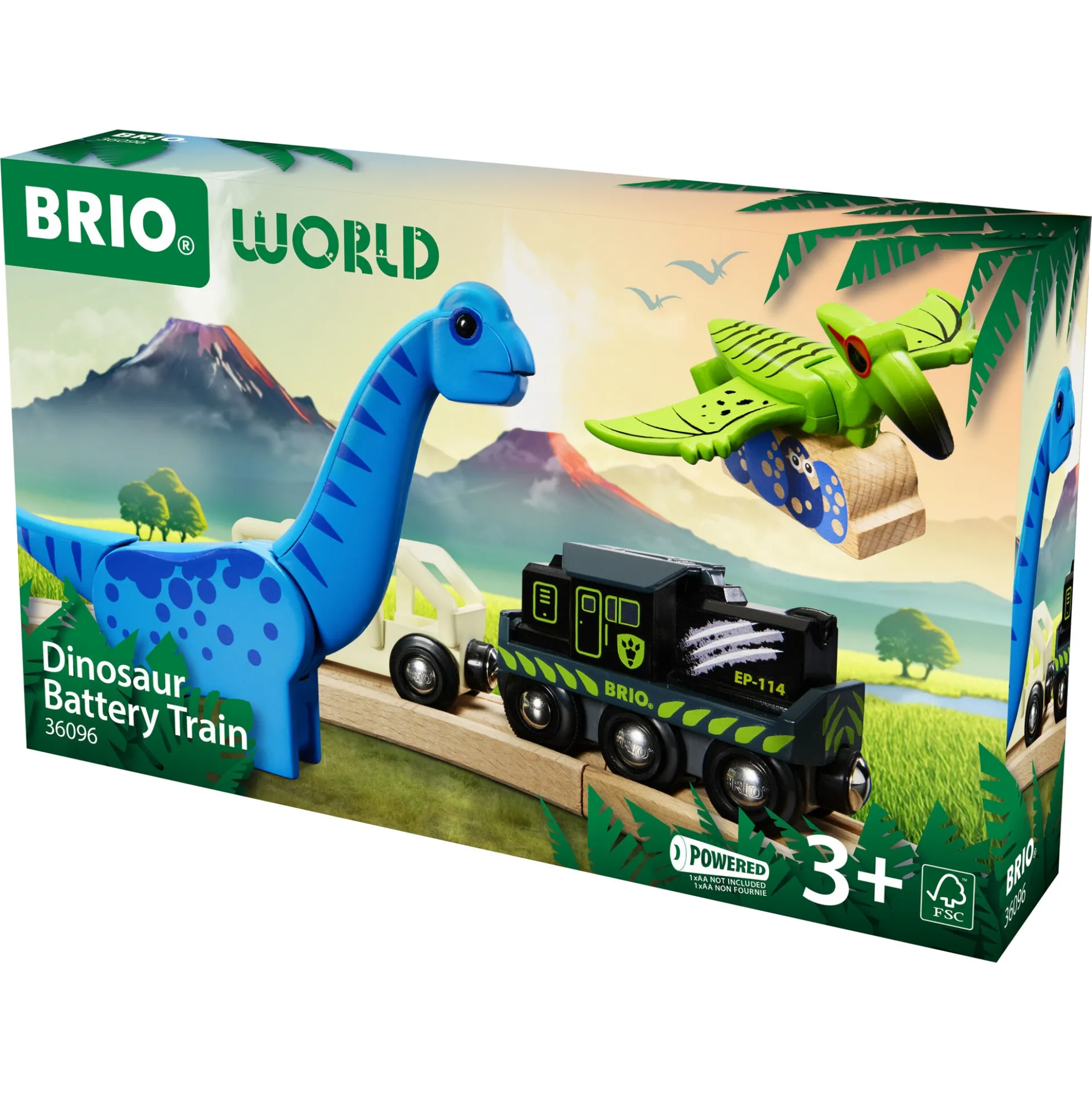 BRIO Tog - Batteridrevet tog med dinosaur - BRIO-tog - 36096
