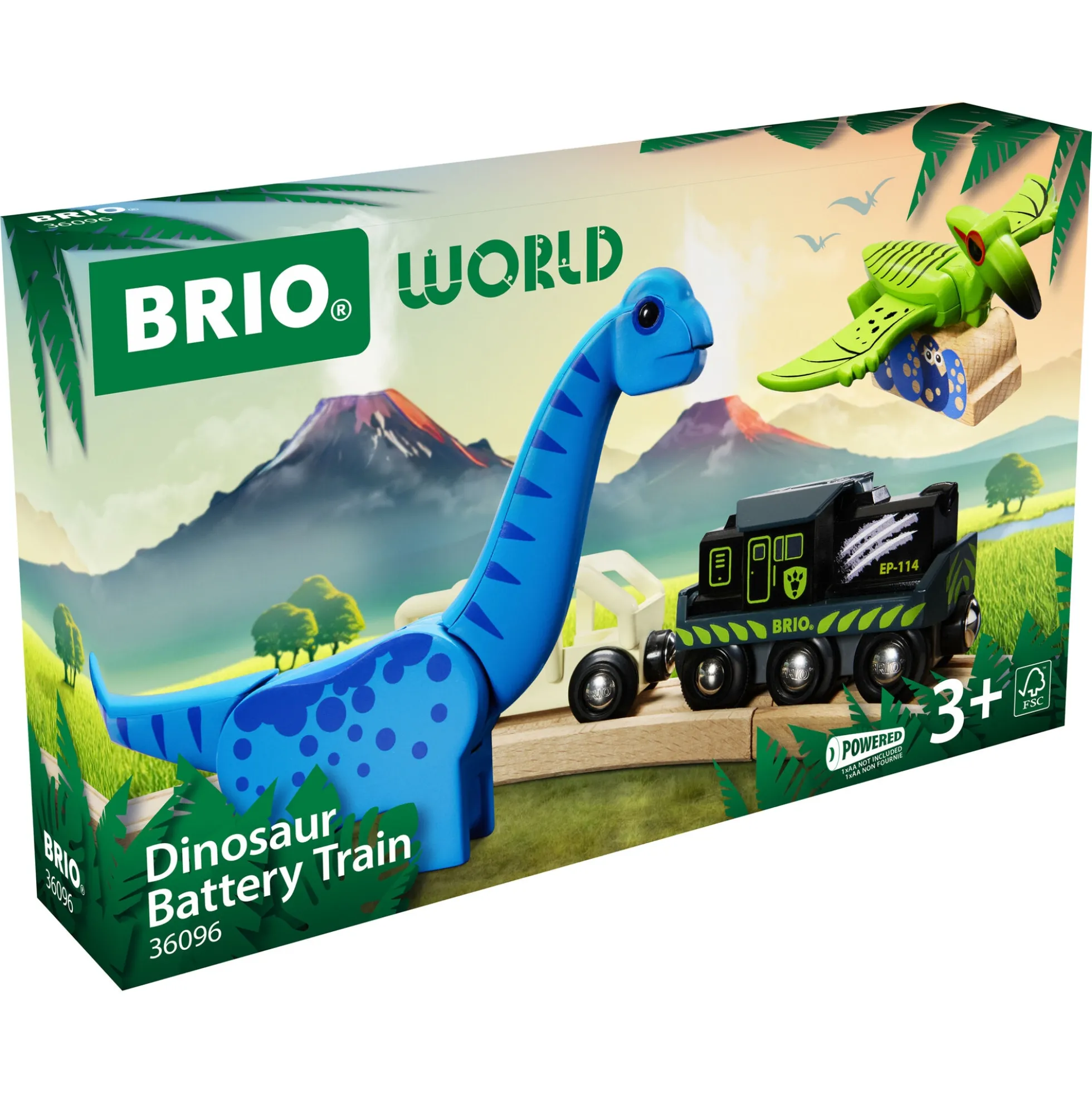 BRIO Tog - Batteridrevet tog med dinosaur - BRIO-tog - 36096