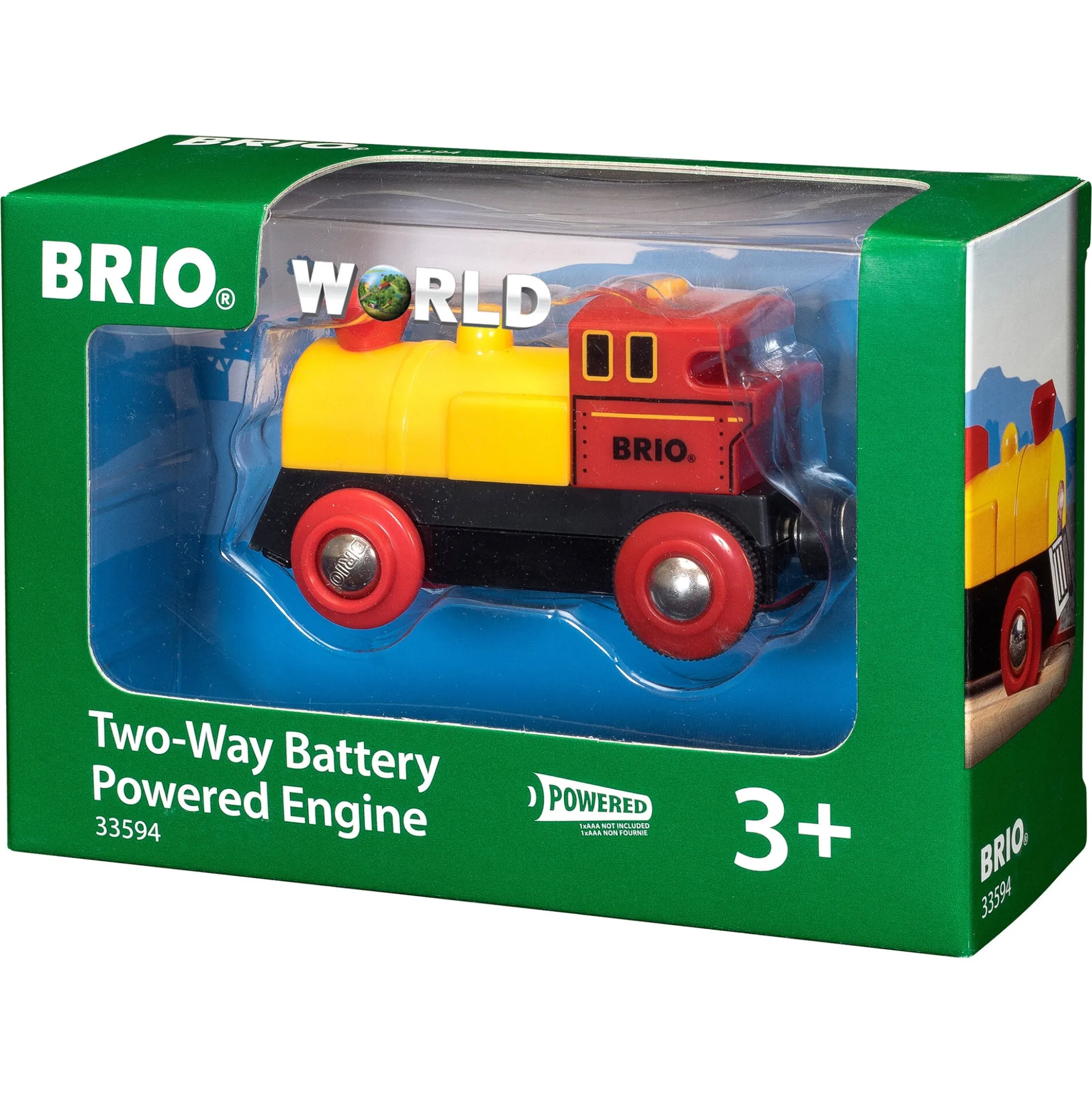 BRIO Tog - Batteridrevet tovejs lokomotiv - BRIO-tog sæt- 33594
