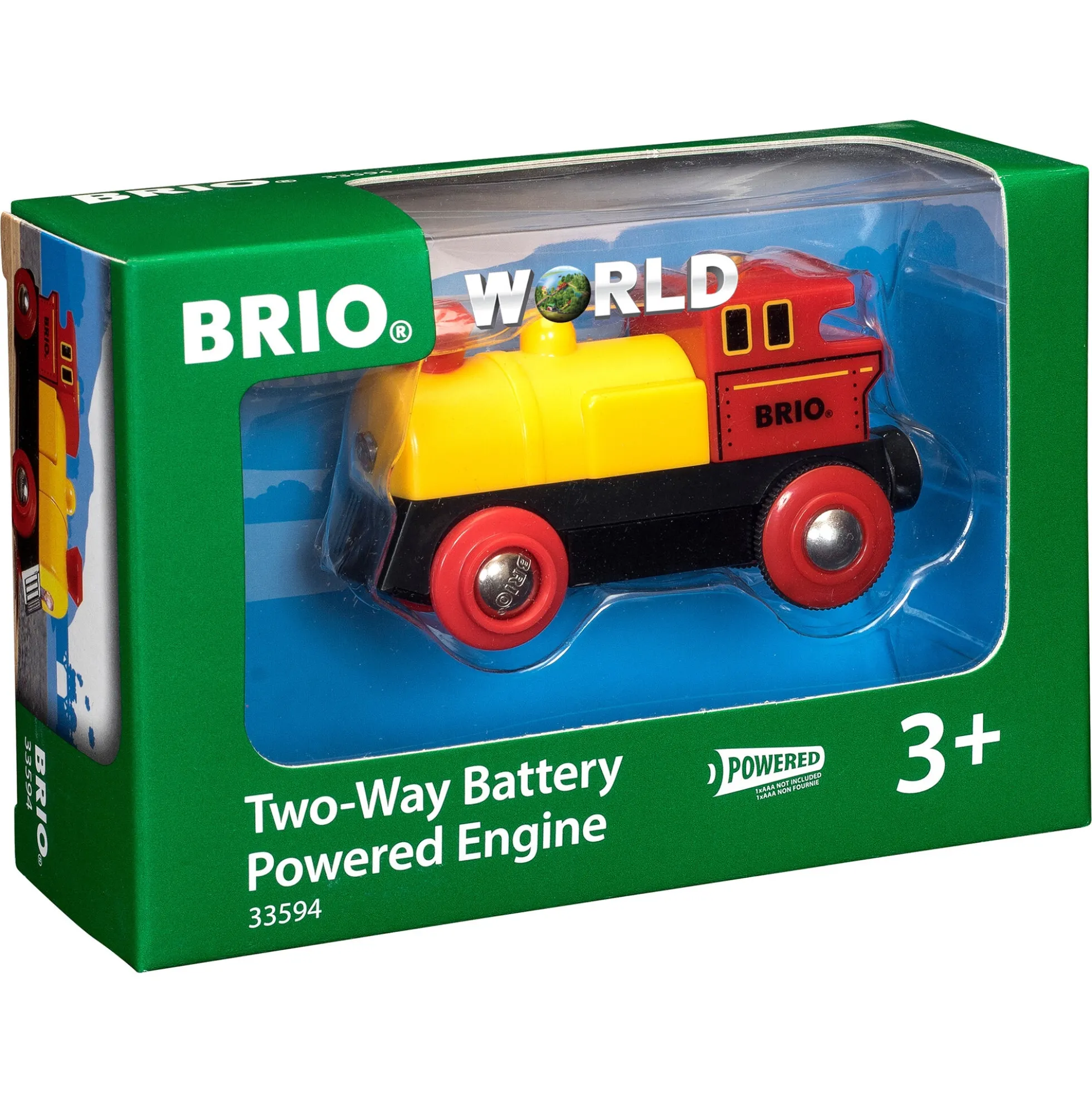 BRIO Tog - Batteridrevet tovejs lokomotiv - BRIO-tog sæt- 33594