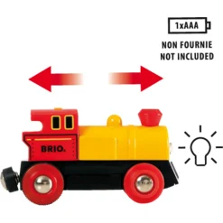 BRIO Tog - Batteridrevet tovejs lokomotiv - BRIO-tog sæt- 33594