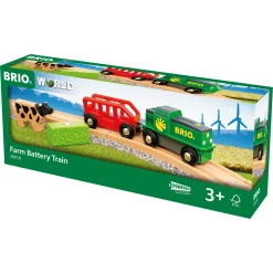 BRIO Tog - Farm Battery Train - BRIO-tog sæt- 36018