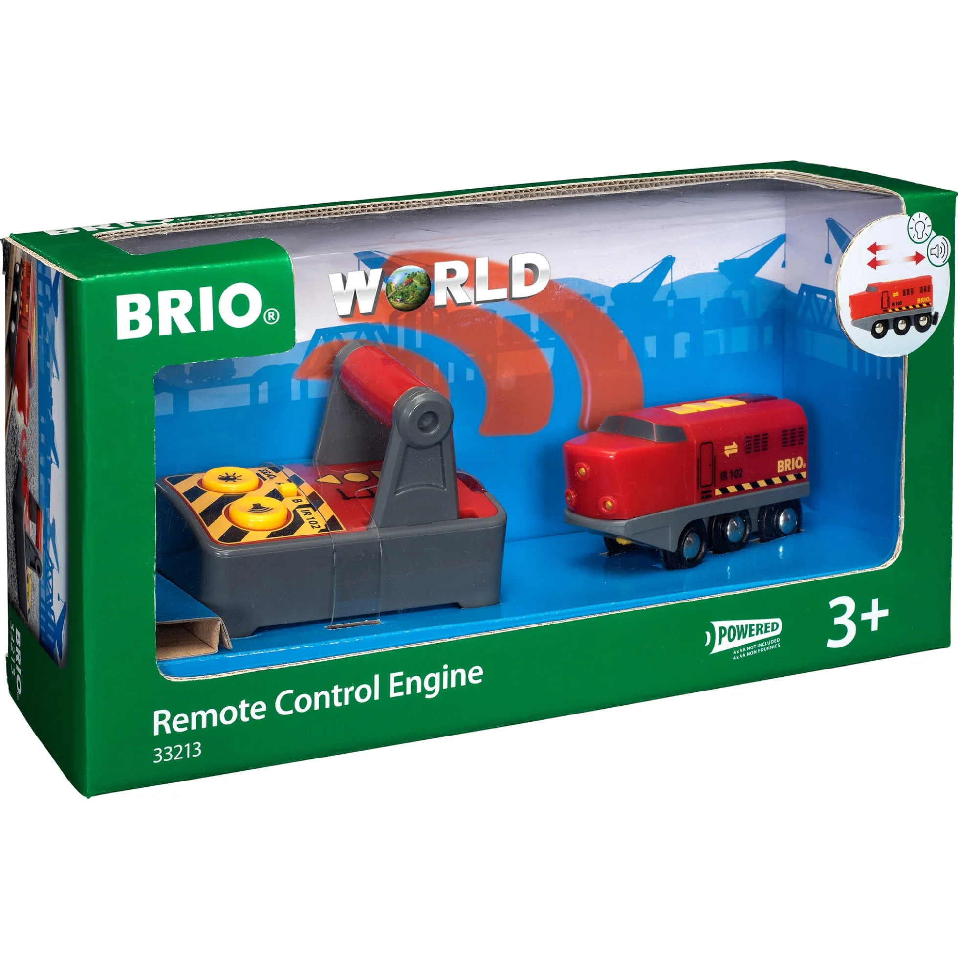 BRIO Tog - Fjernstyret lokomotiv - BRIO-tog sæt- 33213