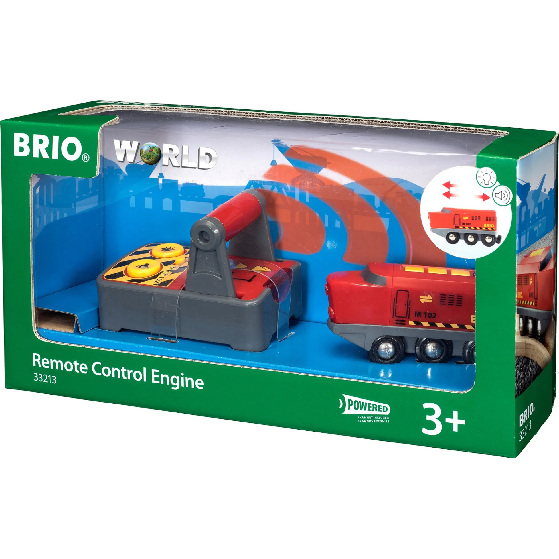 BRIO Tog - Fjernstyret lokomotiv - BRIO-tog sæt- 33213
