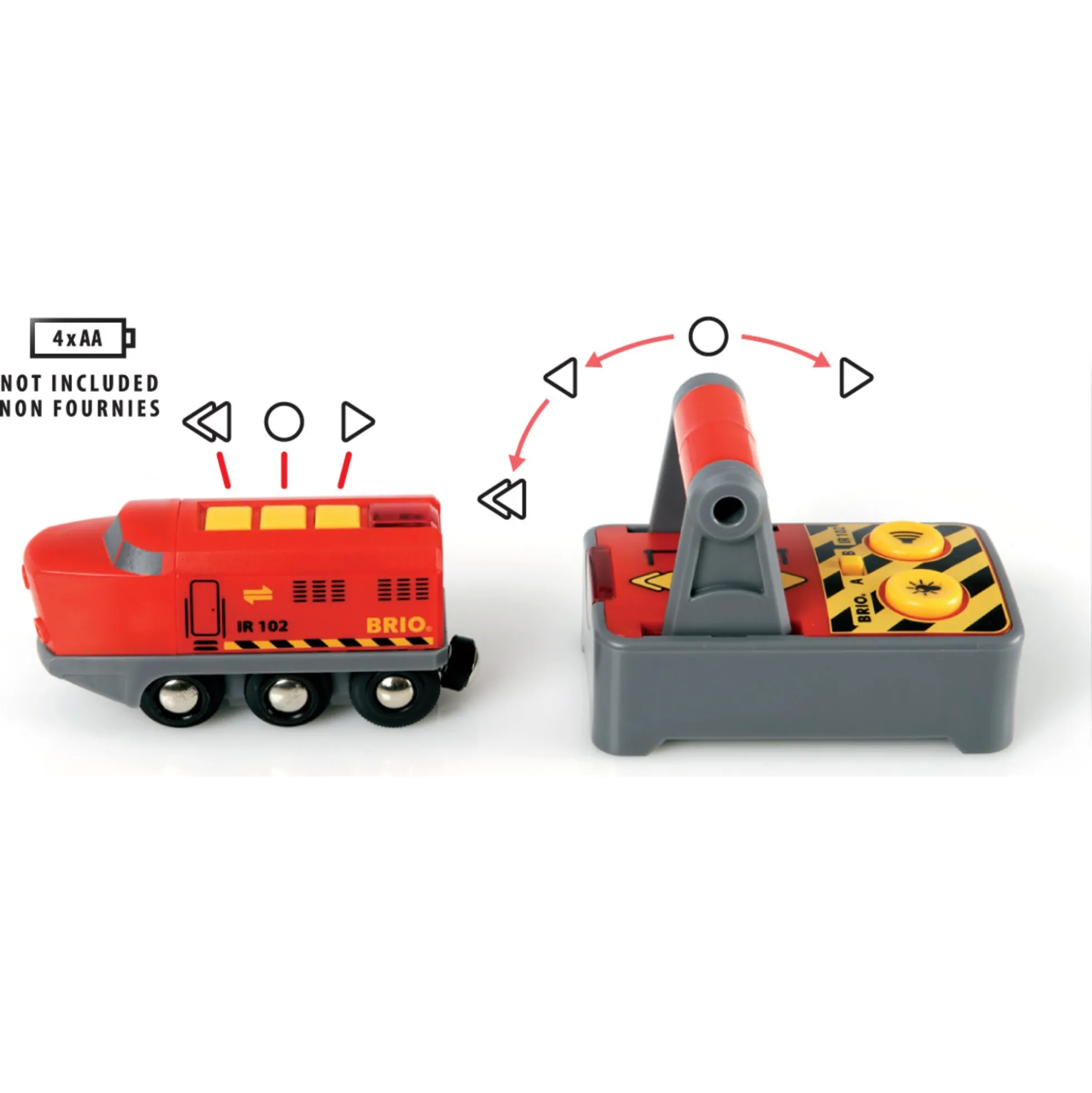BRIO Tog - Fjernstyret lokomotiv - BRIO-tog sæt- 33213