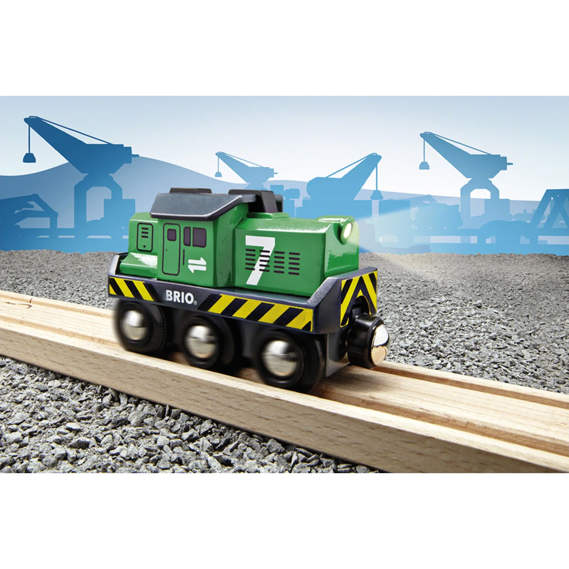 BRIO Tog - Fragtlokomotiv, batteridrevet - BRIO-tog sæt- 33214