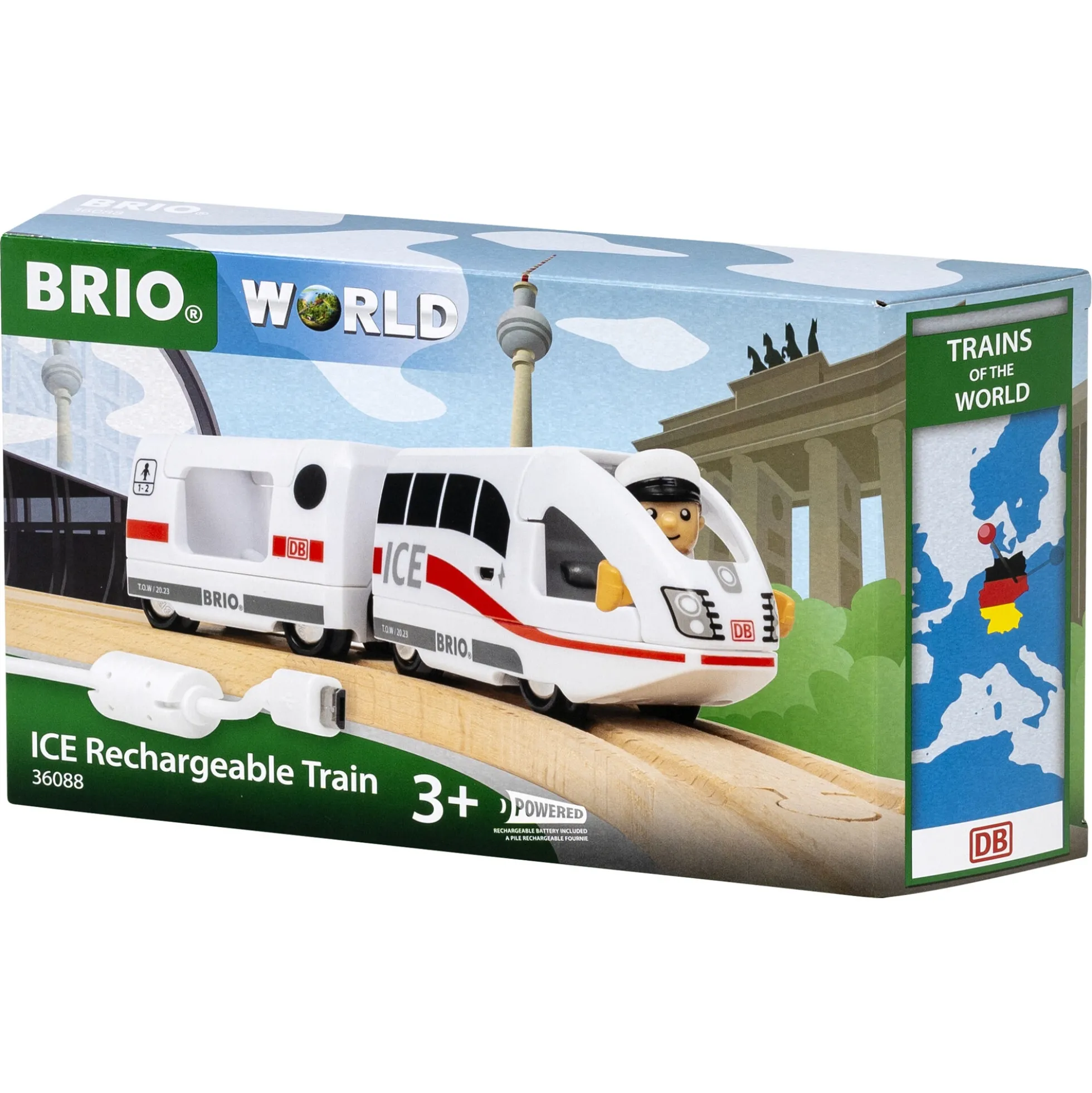 BRIO Tog - ICE genopladeligt tog - BRIO-tog sæt- 36088