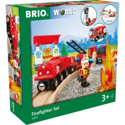 BRIO Togsæt med brandmandstema - BRIO-tog sæt - 33815