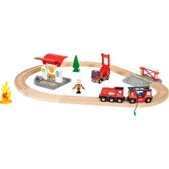 BRIO Togsæt med brandmandstema - BRIO-tog sæt - 33815