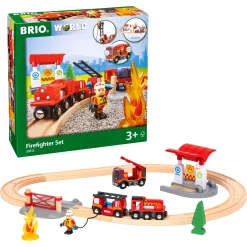 BRIO Togsæt med brandmandstema - BRIO-tog sæt - 33815