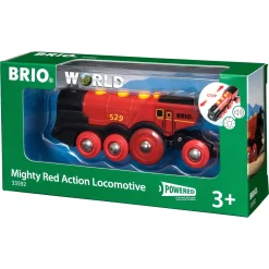 BRIO Tog - Stort, rødt lokomotiv - BRIO-tog sæt- 33592