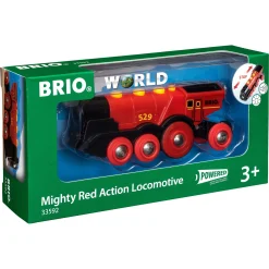 BRIO Tog - Stort, rødt lokomotiv - BRIO-tog sæt- 33592