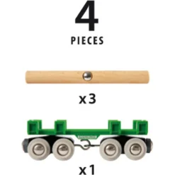 BRIO Togvogn med tømmer - BRIO-tog - 33696