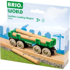 BRIO Togvogn med tømmer - BRIO-tog - 33696