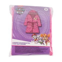 Børne badekåbe - Str. 7-8 år - Paw Patrol morgenkåbe til børn - Pink