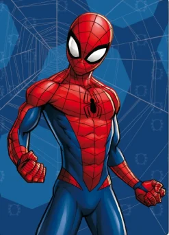 Børnetæppe - Spiderman - 100x140 cm - Blødt og lækkert fleece tæppe - Borg Living