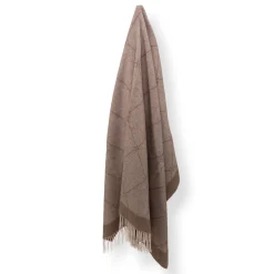 Cashmere uldplaid 130x200 cm - Toscana Spago naturfarvet plaid