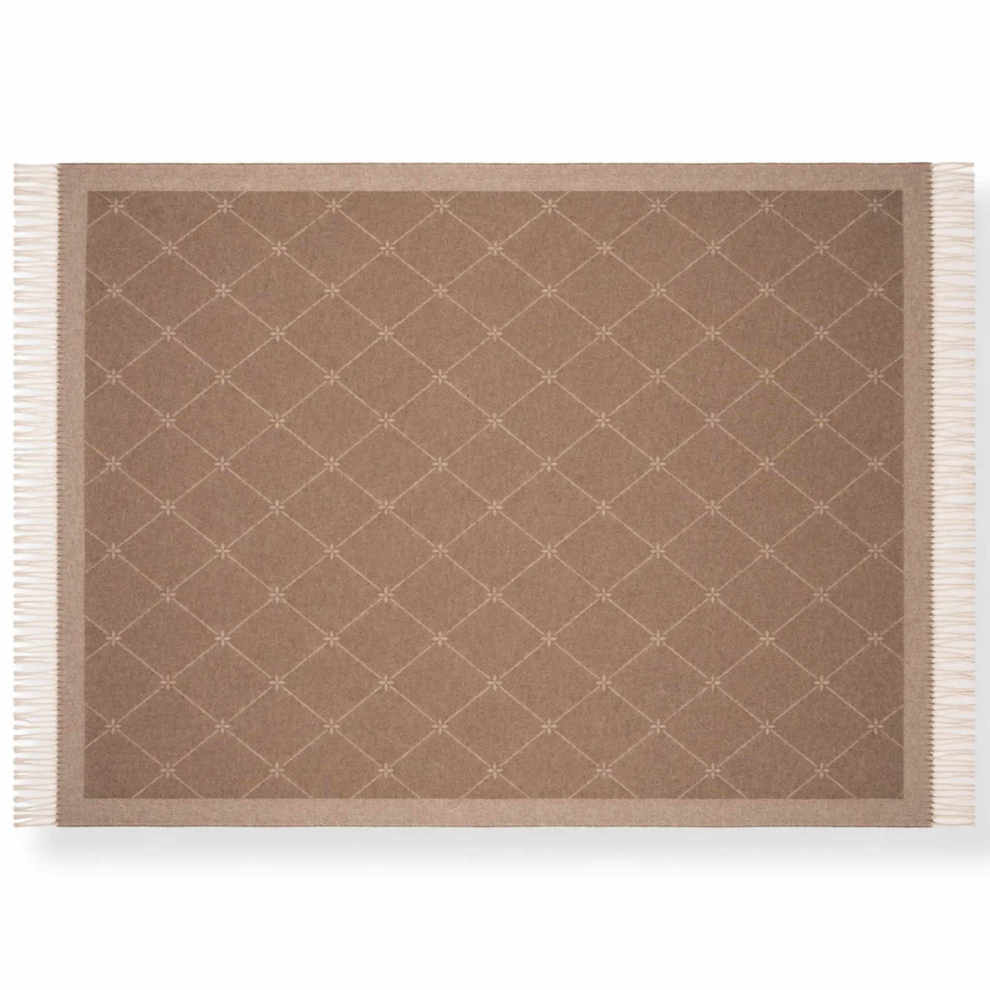Cashmere uldplaid 130x200 cm - Toscana Spago naturfarvet plaid