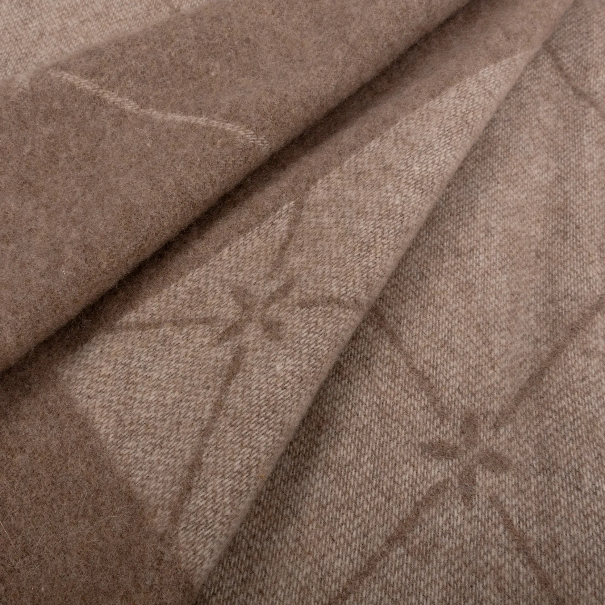 Cashmere uldplaid 130x200 cm - Toscana Spago naturfarvet plaid