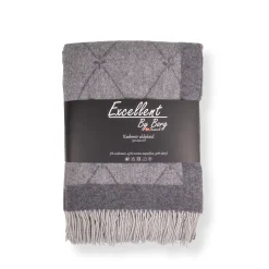 Cashmere uldplaid 130x200 cm - Toscana Perlagrigio grå plaid