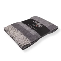 Cashmere uldplaid 130x200 cm - Toscana Perlagrigio grå plaid