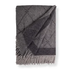 Cashmere uldplaid 130x200 cm - Toscana Perlagrigio grå plaid