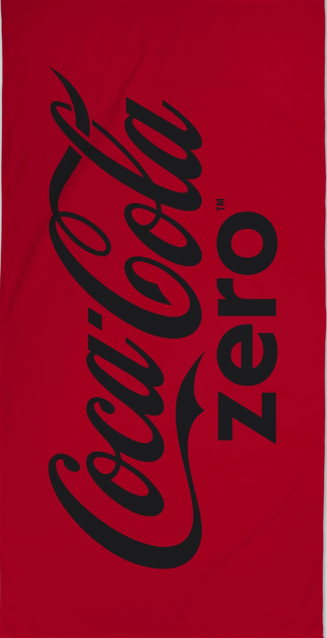 Coca Cola Zero håndklæde - 70x140 cm - 100% bomuld - Blødt badehåndklæde med Coca Cola Zero logo